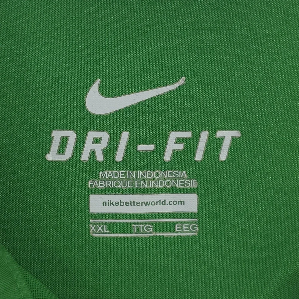 Nike Dri Fit University of North Texas UNT Mean Green Eagles Polo Shirt Mens 2XL